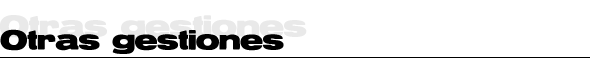 Otras gestiones