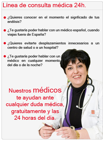 L�nea de consulta m�dica 24 horas