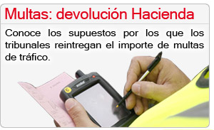 Multas: Devoluci�n de Hacienda