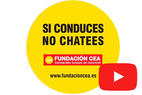 Distracciones al volante. Si conduces, no chatees