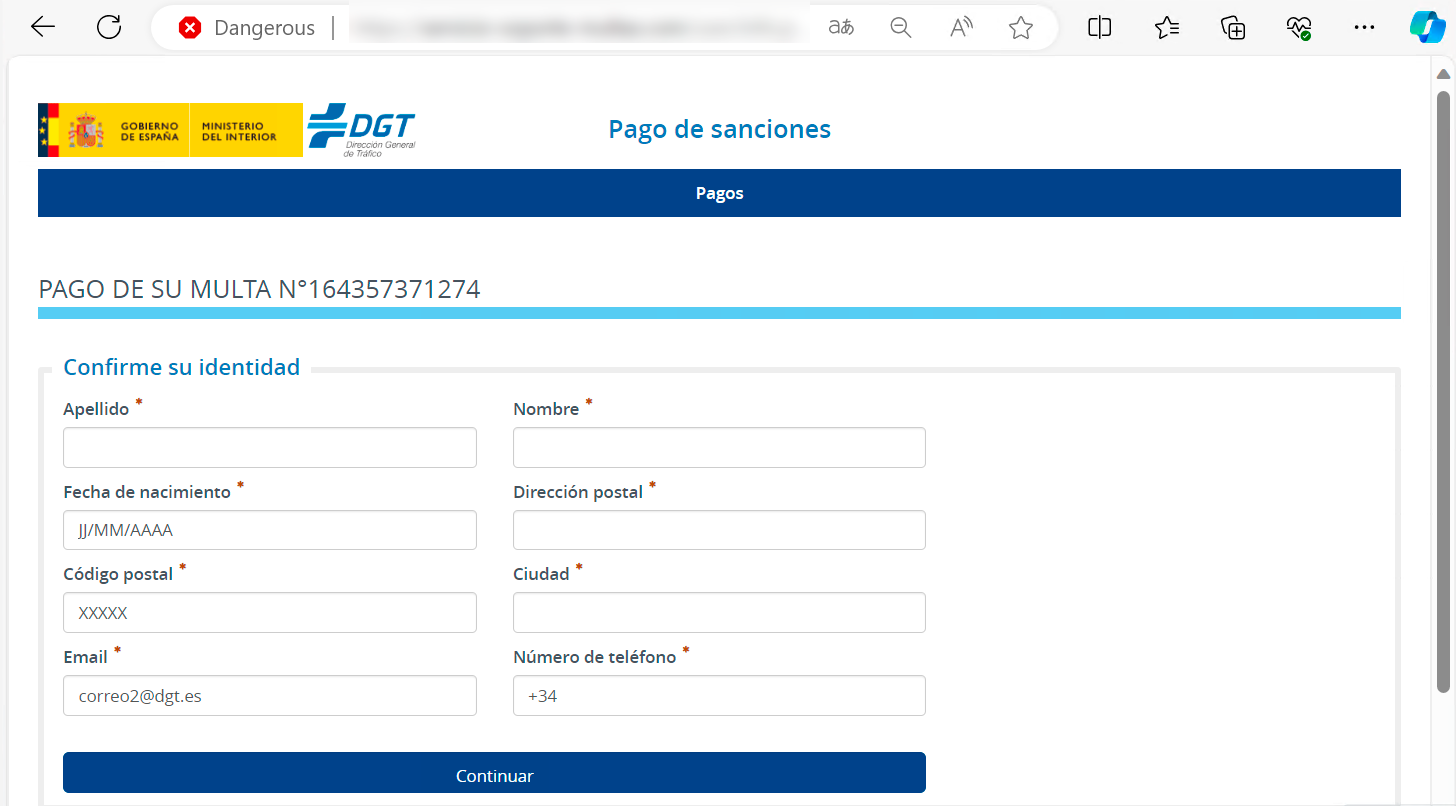 Alerta de fraude SMS de la DGT y recomendaciones de seguridad