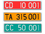Tipos de matrículas de vehículos en España