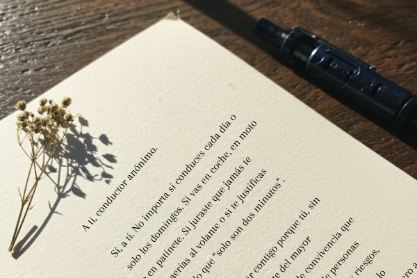 En el Día Mundial en Recuerdo de las Víctimas de Tráfico, publicamos la “Carta al conductor anónimo” En el Día Mundial en Recuerdo de las Víctimas de Tráfico, publicamos la “Carta al conductor anónimo”