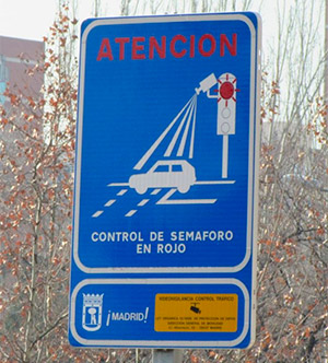 Radar semaforo rojo